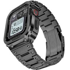 Moving Fortress Pro Series are fully made by high-quality 316L stainless steel. It is sleek, simple,and durable. Ideally for any sports, business, and any outdoor activities. Moving Fortress, Digital Crown, Big Watches, New Apple Watch, Sports Business, Watch Faces, Off Black, Apple Watch Band, Casio Watch