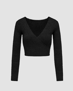 Details: Long-sleeve crop top with V-neck and fluffy designTop Length: CroppedSleeve Length: Long SleevesMaterials:50%Acrylic+ 50% Spandex Winter Child, Winter Kids, Winter Tops, Maxi Dresses Casual, Crop Top Blouse, Knitwear Cardigan, Jean Skirt, Cardigan Jacket, Long Sleeve Crop Top