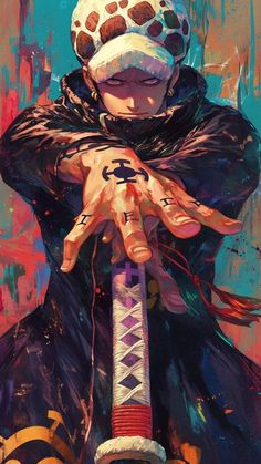 Law Fanart One Piece, Law One Piece Wallpaper, Law Wallpaper, Trafalgar D Law, Trafalgar Law Wallpapers, Trafalgar D Water Law, Law One Piece