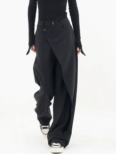 Junior Pants, Baggy Trousers, Wide Leg Dress Pants, Straight Trousers, Baggy Pants, Pantalon Large, Asymmetrical Design, Yoga Shorts, Denim Jumpsuit