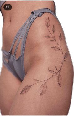 Leg Vine Tattoos For Women, Vine Tattoos For Women, Tattoos Behind Ear, Tattoo Mehndi, Tattoos To Cover Scars, More Tattoo, Buddha Tattoo, Vine Tattoos, Anchor Tattoo