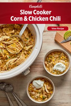 slow cooker corn and chicken chili