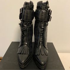 Wore Only Once. Like New. Please Asks All Questions Before Buying. No Return Accepted. Thanks For Looking. Alexander Wang Shoes, Creepers, Alexander Wang, Bootie Boots, Alexander, Ankle Boots, Like New, Size 7, Women Shoes