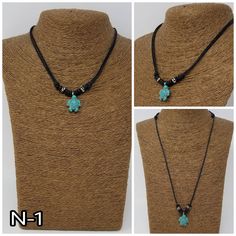 "Turquoise Turtle Necklace Adjustable Unisex Necklace Handmade Necklace with Turquoise Turtle Bead, Black Wooden Beads and Black Cord Adjustable Cord - Fits Most Size Styles N-1, N-2 and S-1 the necklace is adjustable with sliding knots from 16\" Inches up to 32 Inches Around the neck. The bracelet from 6\" inches up to 10\" inches The Styles A-1 Necklace, A-2 Necklace and A-3 Necklace are fully adjustable from 14\" Inches up to 22\" Inches around the neck. This are handmade with Wooden beads an Adjustable Turquoise Pendant Necklace With Spiritual Style, Spiritual Adjustable Turquoise Necklace Gift, Adjustable Spiritual Turquoise Pendant Necklace, Adjustable Turquoise Necklaces For Healing, Turquoise Pendant Beaded Necklace With Adjustable Fit, Adjustable Turquoise Healing Necklace, Taino Coqui, Taino Sun, Sun Symbols