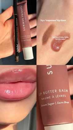 #lipstick #lips #lipgloss #makeup #beautyskincare #skincare #lipgloss Summer Fridays Lip Combo, Lip Combos For Medium Skin, Cute Lip Combos, Lip Combos Drugstore, Summer Friday Lip, Brown Lip Combo, Summer Friday, Lipgloss Makeup