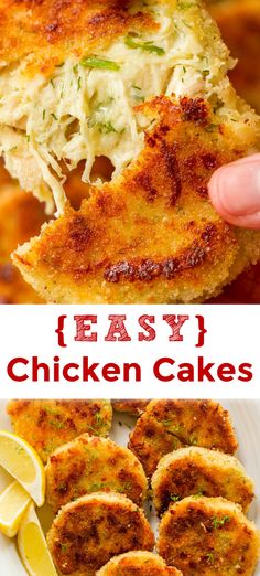 this easy chicken cakes recipe is the perfect way to use up leftovers