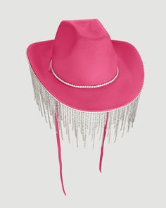 One for the group! Or that Bride who is looking for something pink, perfect for the Barbiecore theme coming up this summer. Or simply for a birthday celebration or festival fun, the possibilities of where you can wear our Pink Diamanté Fringe Cowgirl Hat is endless! Perfect also for the Disco Rodeo/ Last Disco/Cowgirl- Fun Summer Party Costume Hats And Headpieces, Fun Wide Brim Costume Hats And Headpieces For Party, Fun Wide Brim Party Costume Hats And Headpieces, Fun Summer Party Mini Hats, Pink Fun Costume Hats For Party, Pink Fun Costume Hats And Headpieces For Party, Fun Costume Hats And Headpieces For Spring Party, Fun Spring Party Costume Hats And Headpieces, Fun Spring Costume Hats And Headpieces For Party