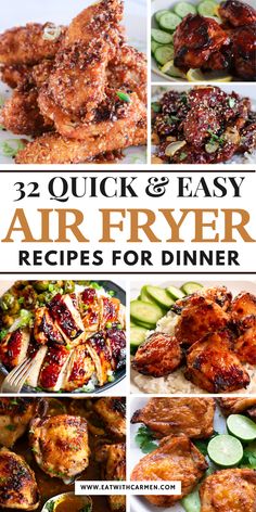 air fryer recipes for dinner that are quick and easy