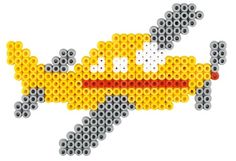 an image of a yellow and gray pixellated object