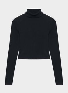 Tna HOMESTRETCH™ WAIST TURTLENECK | Aritzia US Coat Guide, Trench Vest, Cotton Turtleneck, New Party Dress, New Era Hats, Tailored Coat, Cashmere Color, Jacket Parka, T Shirt Vest