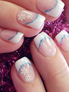 Nicolez Nailz Hanukkah Nails, Classic Nail Designs, Nautical Nails, Purple Glitter Nails, April Nails, February Nails, French Manicure Nails