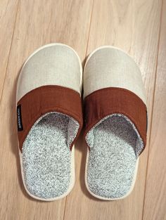 BAMBOO CINNAMON SLIPPERS - Non-Slip Indoor Slippers  Materials: Upper lining: 100% linen and Lower lining 100% bamboo Middle insole: natural cinnamon powder  Outsole: EVA Size available: size 36/37, size  38/39, size 40/41, size 42/43, and 44/45 Product Description:  These slippers are made from 100% bamboo, linen fabrics, natural cinnamon powder and EVA outsoles. Cinnamon has thermo-regulator properties. It helps keep the feet warm during cold weather and educe sweating during hot seasons.  These slippers provide all-day comfort and flexibility. The collection of our slippers are made by Vietnamese artisans in Da Nang, Vietnam. Care instructions: Please wash by hand with cold water and natural soap. If you use a washing machine, wash on delicate cycle at 40oC. P/s: These outsoles are made Casual Beige Slippers With Soft Sole, Comfortable Brown Beach Slippers, Comfortable Brown Slip-ons For Beach, Comfortable Non-slip Brown Slippers, Brown Non-slip Comfortable Slippers, Brown Non-slip Slippers, Beige Non-slip Slippers For Indoor, Comfortable Non-slip Beige Slip-ons, Comfortable Beige Indoor Slippers