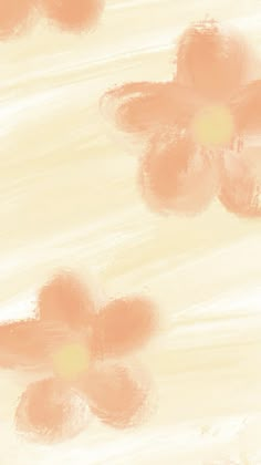 some pink flowers are on a white and beige background with light brown spots in the middle