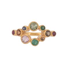 Emerald, Sapphire ,Ruby, Tourmaline & Citrine 14K Gold Vermeil Over Sterling Silver Ring 925 Silver = 3.20 gm. Emerald, Sapphire ,Ruby, Tourmaline & Citrine = 1.00 ct. Emerald is the birthstone for May and is a symbol of rebirth and love. Citrine is the birthstone for November and is a symbol of healthy mind and happiness. Blue Sapphire is the birthstone for September and is a symbol of heaven. Ruby is the birthstone for July and is a symbol of energy, power and love. Tourmaline is the birthston Multi-stone Tourmaline Gemstones, Yellow Gold Tourmaline Birthstone Ring, Tourmaline Birthstone Ring In Yellow Gold, Ruby Tourmaline, Emerald Band, Energy Power, Garnet Stone, Sterling Silver Hoop Earrings, Stunning Earrings