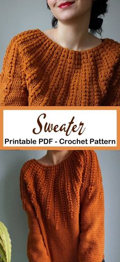 31 Cozy Fall Crochet Sweater Patterns Cozy Sweater Crochet Pattern, Crochet Jumper Ideas, Sweater Crochet Patterns, Jumper Crochet Pattern, Crochet Jackets, Clothing Crochet, Pull Mohair, Crochet Sweater Pattern Free, Pull Crochet