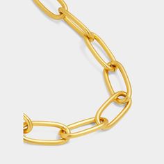 Ben-Amun chain necklace. 24-karat yellow gold plating. Lobster clasp. Approx. 18"L. Made in USA. Chain Link Necklace, Chain Necklace, Gold Plate, Tops Designs, Plating, Yellow Gold, Chain, Luxury Fashion, Gold