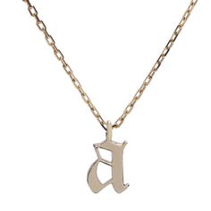 Goth Initial Necklace – Bing Bang NYC Black Friday Jewelry, Gold N, Gold G, Dainty Chain, Belt Purse, Needful Things, Initial Pendant, Initial Charm, Signet Ring