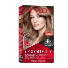 New, no mess, non-drip formula for easy to use at-home color application. The same shades and formula loved by women now made even better! ColorSilk Beautiful Color is the #1 hair color in the USA. The ammonia-free hair color delivers 100% gray coverage and salon-quality color and shine. Achieve rich, long lasting hair color at home! Hair left silky, shiny, thy and in better condition than before you colored it after each box. Revlon's 3D Color Gel Technology delivers natural looking, multi-tona Long Lasting Hair Color, Revlon Hair Color, Ammonia Free Hair Color, How To Dye Hair At Home, Revlon Colorsilk, Revlon Color, Dark Ash Blonde, Revlon Professional, 3d Color