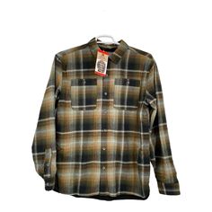 Elevate Your Casual Wardrobe With This Rugged Elements Button-Down Shirt. The Dark Olive Plaid Pattern Gives It A California City Vibe, Perfect For The 90s Enthusiast. The Shirt Features A Fleece Lining For Added Warmth And Comfort, Making It A Great Choice For Cooler Weather. With Its Quilted Accents And Button Closure, This Shirt Is Perfect For The Fashion-Forward Man Who Wants To Stand Out From The Crowd. The Long Sleeves And Regular Fit Make It Suitable For Any Occasion, From A Day Out With Long Sleeve Tops With Snap Buttons For Outdoor, Outdoor Long Sleeve Flannel Shirt With Buttons, Outdoor Long Sleeve Shirt With Snap Buttons, Snap Button Long Sleeve Outdoor Shirt, Mens Rugged, Wardrobe Color, California City, City Vibe, Business Meeting