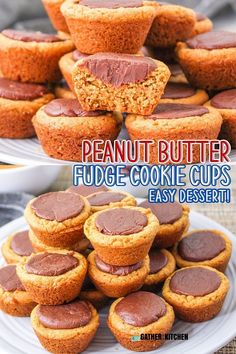 Master the art of homemade treats with this easy recipe for Peanut Butter Fudge Cookie Cups. This guide provides step-by-step instructions to create mouthwatering mini desserts that blend the best of peanut butter and chocolate fudge, promising a delight in every bite. Peanut Butter And Chocolate Fudge, Peanut Butter Desserts Easy, Peanut Butter Dessert Recipes, Chocolate Peanut Butter Desserts, Peanut Butter And Chocolate, Layered Desserts