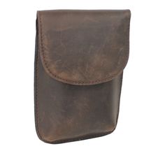 * Dimension: 6.5 * 4.25 * 1"; Weight 5 Oz * Two Short Strap Loop For Belt Only, Hold Tightly For Passport, Phone * Waist Pouch Only; No Shoulder Strap Brown Cowhide, Waist Pouch, Hip Bag, Cowhide Leather, Saddle Bags, Messenger Bag, Initials, Shoulder Strap, Pouch