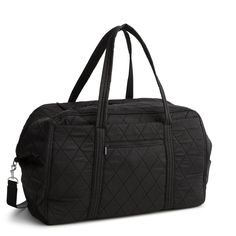 Travel in style and convenience with our Large Miramar Weekender. Designed for the modern traveler who values both fashion and functionality, this spacious bag offers ample storage space for all your essentials while ensuring you stay organized and stylish on your adventures. Whether you're jetting off for a weekend adventure or embarking on a short business trip, our bag offers the perfect combination of space, organization and style to meet your travel needs. Vera Bradley Large Miramar Weekend Black Weekender Bag With Large Capacity For On-the-go, Vera Bradley Duffel, Vera Bradley Large Travel Duffle Bag, Vera Bradley Travel Bag, Vera Bradley Suitcase Set, Stylish Travel Bag, Travel Needs, Space Organization, Vera Bradley Annual Outlet Sale