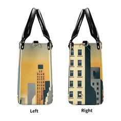 Introducing the ultimate accessory for city dwellers - the New York City Handbag! This trendy and kitschy shoulder bag is perfect for exploring the Big Apple or not... in style. Show off your love for the city with this must-have purse. Upgrade your style with this New Version Luxury Women PU Leather Handbag. Crafted from premium PU leather, this handbag features a smooth zipper and sturdy top handles for comfortable carrying. Available in three sizes, it offers versatility and convenience for a Urban Rectangular Shoulder Bag For Travel, Urban Rectangular Shoulder Bag For Daily Use, Retro Square Shoulder Bag For Travel, Urban Rectangular Shoulder Bag For Everyday Use, Urban Rectangular Shoulder Bag For Everyday, Urban Style Rectangular Travel Bag, Urban Rectangular Travel Bag, Urban Rectangular Bag With Adjustable Strap, Retro Square Travel Satchel