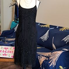 Beautiful Nwt Vintage Sequin Hugo Buscati Sexy Backless Dress. Original Dress Owner. This Dress Has Never Been Worn. Has Been Stored In The Closet. Never Had An Opportunity To Wear And Now I Cant Fit It. Its So Beautiful I Have Never Been Able To Part With It. My Loss Is Your Gain. Would Be Great For A Cocktail Party, New Years Eve, An Evening Wedding Or A Semi Formal Event.