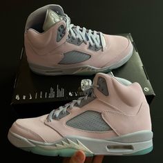 Nike Air Jordan 5 Retro Se “Easters” Regal Pink Ghost Dv0562-600 Men’s Size 11 Brand New Missing Lids Pink Leather Sneakers With Air Cushioning, Jordan 1 Grey, Air Jordan Blue, Jordan 1 Royal, Jordan Retro 7, Air Jordan Retro 4, Jordan Retro 6, Nike Air Jordan 5, Jordan Retro 4