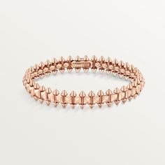 Luxury Rose Gold Jubilee Tennis Bracelet, Cartier Gold Jubilee Bracelet, Cartier Modern Rose Gold Bracelets, Modern Cartier Rose Gold Bracelets, Modern Cartier Bracelets In Rose Gold, Luxury Flexible Rose Gold Bracelet, Cartier Bracelet, The Clash, Pink Bracelet