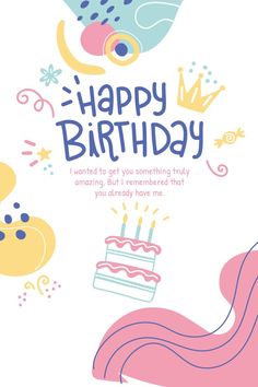 a birthday card with an image of a mermaid holding a cake and the words happy birthday