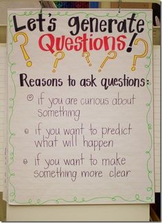 a sign that says, let's general questions reason to ask questions if you are curious about something