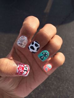 Punchy Nails, Camo Nail Designs, Cow Things, Nails 23, Cherry Nail Art, Camo Nails, Flag Nails