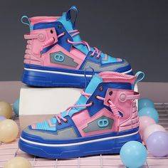 Switch up your shoe style with Elias Colorblock Patchwork High Top Sneakers. These kicks are anything but ordinary, boasting a one-of-a-kind patchwork, rugid gears, and 3D element design in eye-catching colors that are sure to turn heads. Not only do these sneakers look great, but they're also super comfy, making them a must-have for adding some fun to any ensemble. Gender: UNISEX Item Type: Sneakers Upper Material: Mesh (Air mesh), Microfiber, Synthetic Leather, PVC Insole Material: Genuine Lea Skateboarder Style, Men Shoes Sneakers, Running Shoes For Women, Element Design, Sneakers Looks, Casual Trainers, High Sneakers, Mens Shoes Casual Sneakers, Breathable Shoes