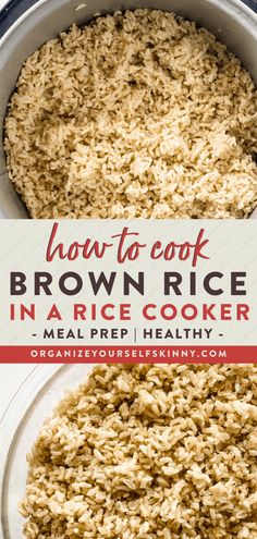 how to cook brown rice in a rice cooker