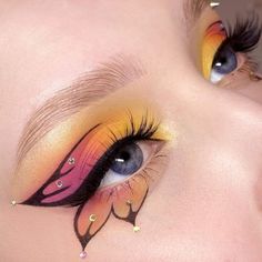 Karneval Diy, Cute Eye Makeup, Doll Eye Makeup, Graphic Makeup, Dope Makeup