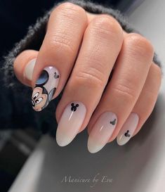 Unghie Sfumate, Milky Nails, Nail Drawing, Nagel Tips