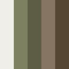 the color scheme is brown, green and gray with neutrals on it's sides