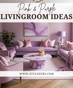 32 Pink and Purple Living Room Ideas for a Vibrant and Cozy Space - Style Zuri