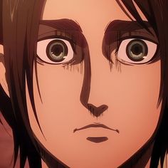 an anime character with brown hair and big eyes