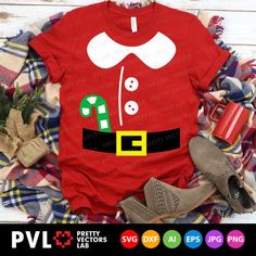 Kids Shirt Svg, Santa Suit, Santa Costume, Santa Outfit, Kids Cuts, Santa Suits, Christmas Truck, Svg Silhouette, Cute Pumpkin