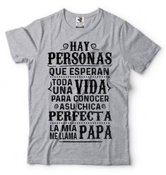 "Papa T-Shirt Funny Spanish Papa Cool Gift For Father Birthday Present Graphic Tee Shirt This ULTRA COTTON UNISEX T-shirt is made of Pre-shrunk 100% cotton, 6.1-ounce. * Seamless double-needle 7/8\" collar, Double-needle sleeves and hem, Taped neck and shoulders Our T Shirts and Hoodies are Printed by advanced technology Digital Printer on 100% Ultra Cotton tees and hoodies . We use waterbased textile ink, Safest ink type for everyone. Each T shirt is Made individually and double checked for qua Papa Birthday, Funny Spanish, Papa T Shirt, Papa Gifts, Cool Tee Shirts, Papa Shirt, Father Birthday, Digital Printer, Trendy Graphic Tees