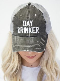 Beach, girls night, fun day out... you need this hat. You should own this hat and love this hat! Mom Hats, Diy Shirt, Leather Patches, Comfortable Fashion, Girls Trip