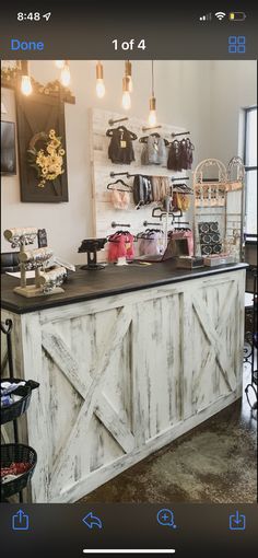 the inside of a store with many items on display