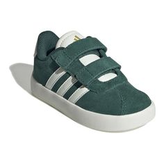 These kids' adidas Vl Court 3.0 shoes are a must-have for any child's wardrobe. Click this FOOTWEAR GUIDE to find the perfect fit and more! SHOE FEATURES With adjustable two-strap hook-and-loop closure, these shoes are easy to put on but tough for your little one to kick off The non-marking rubber cupsole ensures durability for fun and play, while the timeless design makes them the future of classic sportswearSHOE CONSTRUCTION Synthetic, leather upper Textile lining Textile midsole Rubber outsol Adidas Vl Court, Classic Sportswear, Hook And Loop Tape, Adidas Kids, Shoes Sneakers Adidas, Shoe Size Chart, Men Shoes Size, Baby Fever, Synthetic Leather