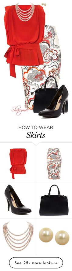 Skirts Sets Drawing Colouring, How To Have Style, Stitch Fit, Office Outfit, Wear Red, Summer Work, Red Blouse, Wearing Red, Work Attire