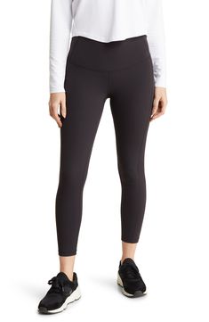 Sculpted flatlock seams define athletic leggings crafted with moisture-wicking fabric for a dry, distraction-free workout. 24 1/2" inseam Moisture-wicking fabric engineered for dryness and comfort 75% nylon, 25% spandex Machine wash, tumble dry Imported Go-dry Midweight Leggings For Pilates, Gym Leggings With 5-inch Inseam And Moisture-wicking, Go-dry Leggings With 5-inch Inseam For Gym, Functional Leggings For Workout With 5-inch Inseam, Moisture-wicking Athletic Fit Leggings For Pilates, Functional Gym Yoga Pants With 5-inch Inseam, Moisture-wicking Gym Tights With 5-inch Inseam, Functional Yoga Pants With 5-inch Inseam For Gym, Moisture-wicking Midweight Yoga Pants For Pilates