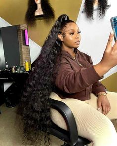 Weave Ponytail Hairstyles, Sleek Ponytail Hairstyles, 100 Human Hair Wigs, Hair Laid, Hair Ponytail Styles, Sleek Ponytail, Ponytail Styles, Sleek Hairstyles