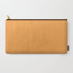 a plain gold colored canvas zipper pouch