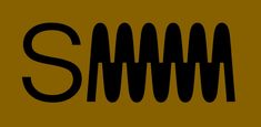 the logo for smm is shown in black on a brown background with an orange stripe